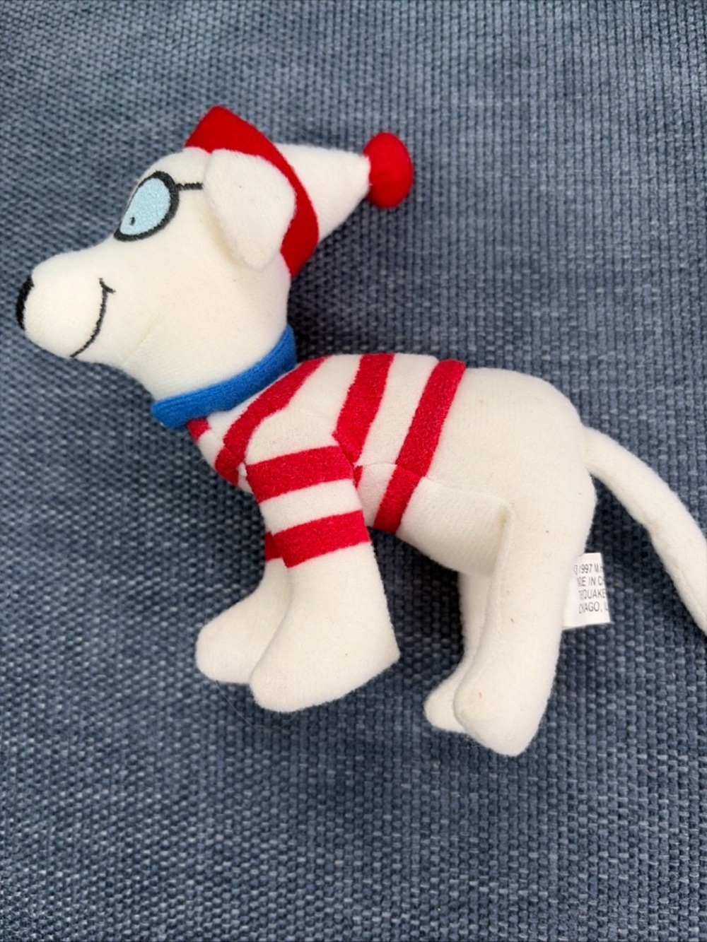 Where's Waldo Quaker Oats 1997 Plush 11" with 5.5” Woof Dog - Picture 9 of 10